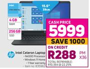 HP Intel Celeron Laptop