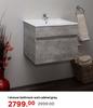 1 Drawer Bathroom Wall Cabinet Grey