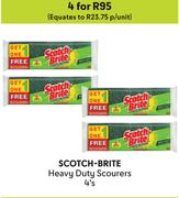Scotch-Brite Heavy Duty Scourers-4's Pack Each