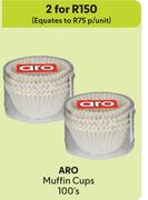 Aro Muffin Cups-For 2 x 100's Pack