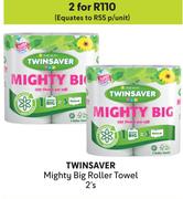 Twinsaver Mighty Big Roller Towel-For 2 x 2's Pack