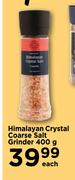 Himalayan Crystal Coarse Salt Grinder-400g Each