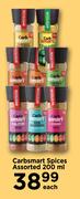 Carbsmart Spices Assorted-200ml Each