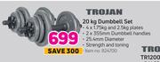 Trojan 20Kg Dumbbell Set