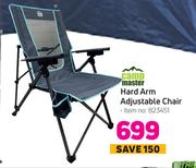 Campmaster Hard Arm Adjustable Chair