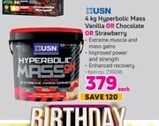 USN 4Kg Hyperbolic Mass Vanilla Or Chocolate Or Strawberry-Each