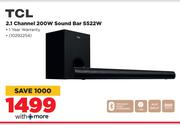 TCL 2.1 Channel 200W Sound Bar S522W