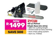 Ryobi 40cc Petrol Chain Saw CS-4016