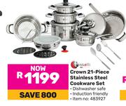 Tissolli Crown 21-Piece Stainless Steel Cookware Set-Per Set