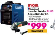 Ryobi Inverter Welder Plus Angle Grinder Kit