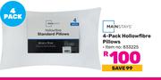 Mainstays 4-Pack Hollowfibre Pillows
