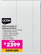 UCAN 1350 mm Built-In Cupboards (White)