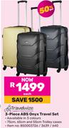 Travelwize 3-Piece ABS Onyx Travel Set