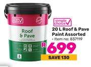 Simple Choice Roof & Pave Paint Assorted-20Ltr