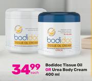 Bodidoc Tissue Oil Or Urea Body Cream-400ml Each