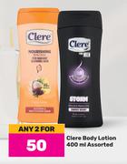 Clere Body Lotion Assorted-For Any 2 x 400ml