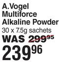A.Vogel Multiforce Alkaline Powder 30 x 7.5g Sachets