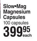 Slow-Mag Magnesium Capsules 100 Capsules-Each