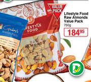 Lifestyle Food Raw Almonds Value Pack-750g