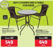 Terrace Leisure Manor Bistro Chair