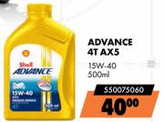 Shell Advance 4T AX5 15W-40 550075060-500ml