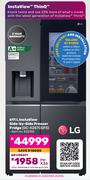 LG 611Ltr InstaView Side-By-Side Freezer Fridge GC-X257CQFS