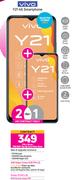 2 x Vivo Y21 4G Smartphone-On 1GB Red Top Up Core More Data + On Promo 70 (36 Months)