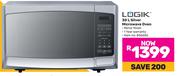 Logik 30L Silver Microwave Oven