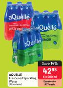 Aquelle Flavoured Sparkling Water (All Variants)-6 x 500ml