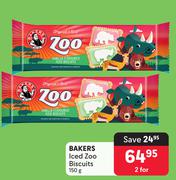 Bakers Iced Zoo Biscuits-For 2 x 150g