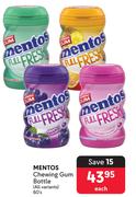 Mentos Chewing Gum Bottle (All Variants)-60's Pack Each