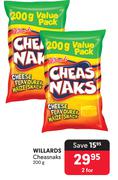 Willards Cheasnakes-For 2 x 200g