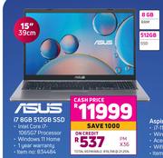 Asus i7 8GB 512GB SSD