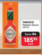 Tabasco Pepper Sauce-350ml Each
