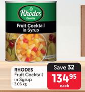 Rhodes Fruit Cocktail In Syrup-3.06Kg Each