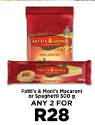 Fatti's & Moni's Macaroni Or Spaghetti-For Any 2 x 500g 