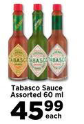 Tabasco Sauce Assorted-60ml Each
