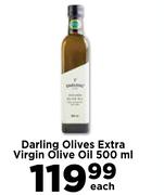 Darling Olives Extra Virgin Olive Oil-500ml Each