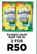 Sunlight Liquid Refill-For 2 x 750ml