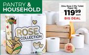 Dinu Rose 2 Ply Toilet Paper-18s Each