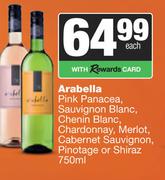 Arabella Pink Panacea,Sauvignon,Chenin Blanc,Chardonnay,Merlot,Cabernet Sauv Pino Or Shiraz-750ml