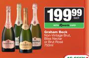 Graham Beck Non Vintage Brut Bliss Nectar Or Brut Rose-750ml
