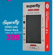 Superfly 12000 Mah Power Bank