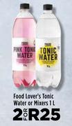 Food Lover's Tonic Water Or Mixers-For 2 x 1L