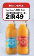 Food Lover's 100% Fruit Juice Blend Assorted-For 2 x 1.5L