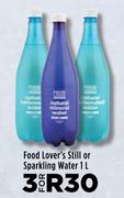 Food Lover's Still Or Sparkling Water-For 3 x 1L
