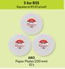 Aro Paper Plates (230mm)-For 3 x 10's Pack