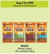 Beeno Meaty Treats (All Variants)-For Any 4 x 120g