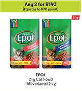 Epol Dry Cat Food (All Variants)-For Any 2 x 2kg