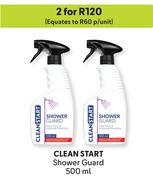 Clean Start Shower Guard-For 2 x 500ml